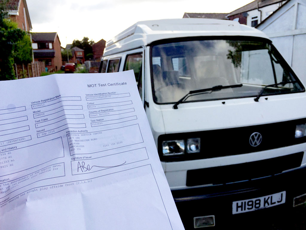 Sir Adventure passes his MOT